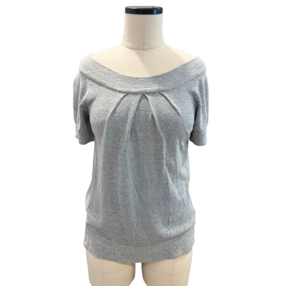 NWOT Michael Kors Grey/Light Blue Knit Top Sz XS